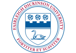 Farleigh Dickinson University seal. The bottom reads "Fortiter Et Suaviter".